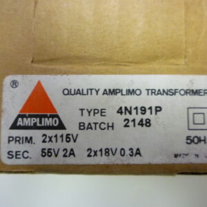 Amplimo 4N191P Transformer 80va 2x115V > 55V 2A 2x18V 0.3A - Image 2