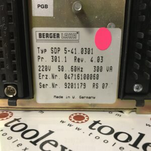 Berger Lahr SDP5-41.0301 (04716100060) Power drive with indexer SDP5-4 for 5-phase stepping motor - Image 3