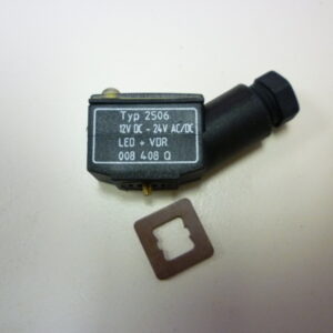 Burkett 008408Q 250600-02-G-00-3-3-BBT Connector with led and varistor