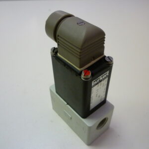 Burkert 049018B 0121-E-04,0-A-PP-G3/8-PN0-1bar 24 VDC 8W 3/2 Solenoid valve