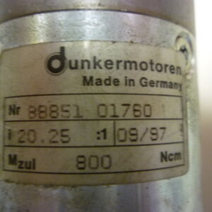 Dunkermotoren BG63x55 DC brushless motor + PLG52-2 gear down - Image 4