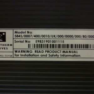 Eurotherm 584S/0007/400/0010/UK/000/0000/000/B0/000/000 Frequency inverter 584S series 3ph 380-460V 50/60Hz - Image 3