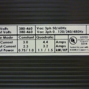 Eurotherm 584S/0007/400/0010/UK/000/0000/000/B0/000/000 Frequency inverter 584S series 3ph 380-460V 50/60Hz - Image 4
