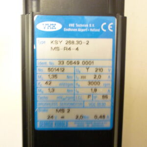 Georgii Kobold MO13112303001 KSY268.30-2-MS-R4 servo motor with brake and gear i=15 - Image 3
