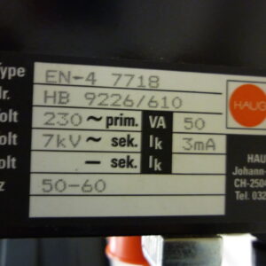 Haug EN-4 Ionizer Power supply 230V 50/60Hz-7 kV - Image 2