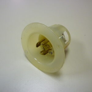 Hubbell L6-15P Twist lock flanged male inlet 15A 250V - Image 1