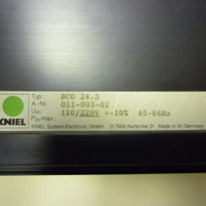 Kniel BCU24.3 011-003-02 Primary switch power supply 3U 24V 3A - Image 3