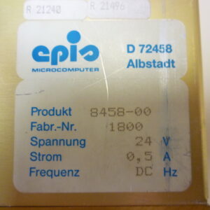 Lanco 8458-00 EPIS Micro-processor control panel with BE510 BE458 BE541 - Image 2