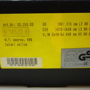 Laservision 00.350.00 Laser goggle UVEX VLT 89% Yellow - Image 2