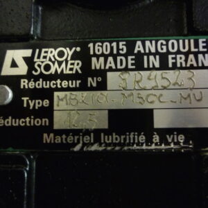 Leroy Somer LS71 fAST MB2101-M50C-MV Motor with reductor 12,5 - Image 3