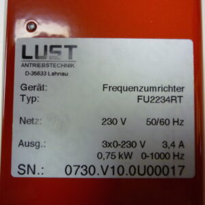Lust FU2234-RT Frequency inverter - Image 2