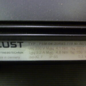 Lust PSM-04-20R83-115 Synchronous servomotor with Neugart gear PL115S i=15:1 - Image 3
