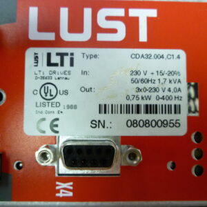 Lust CDA32.004,C1.4 45200401 Servo drive inverter SW v3.70 - Image 2