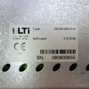 Lust CDA32.004,C1.4 45200401 Servo drive inverter SW v3.70 - Image 3