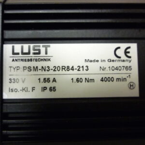 Lust PSM-N3-20R84-213 Synchronous servomotor with Neugart PL90S/M0/VU gear i=15:1 - Image 3