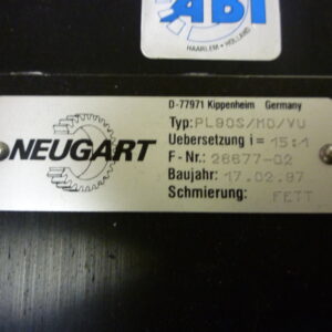 Lust PSM-N3-20R84-213 Synchronous servomotor with Neugart PL90S/M0/VU gear i=15:1 - Image 2
