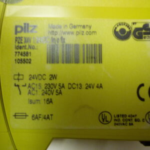 Pilz 774581 PNOZ X4V 1/24VDC 4n/o fix Safety relay 24VDC 2W - Image 2