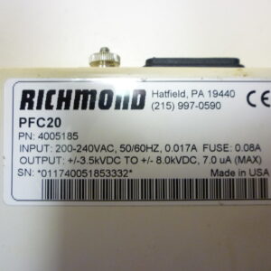 Richmond Simco 4005185 PFC20 PulseFlow controller - Image 3