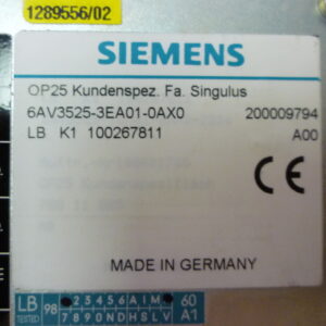 Siemens 6AV3525-3EA01-0AX0 Operator panel OP25 - Image 3
