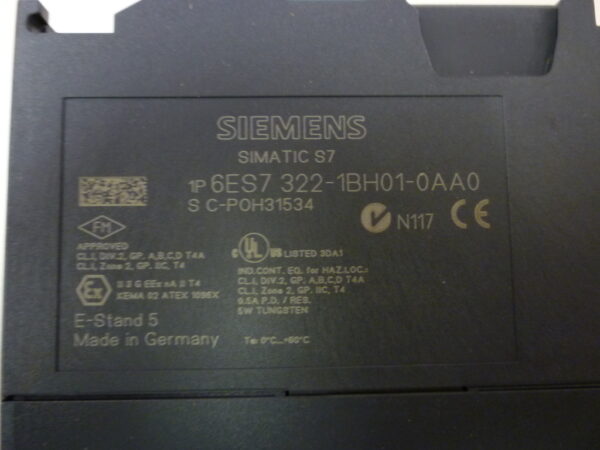 Siemens Simatic S7 6ES7321-1BH01-0AA0 6ES7-321-1BH01 V.01 
