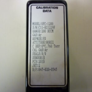 Unit Instruments UFC-1200 Massflow controller 200 sccm Argon - Image 2