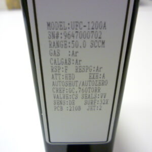 Unit Instruments UFC-1200A Massflow controller 50.0 sccm Argon - Image 2
