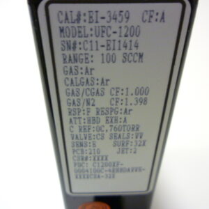 Unit Instruments UFC-1200 Massflow controller 100 sccm AR PDC: C1200XF-0004100C-4RHBDAVVE-XXXXCSA-32X - Image 2
