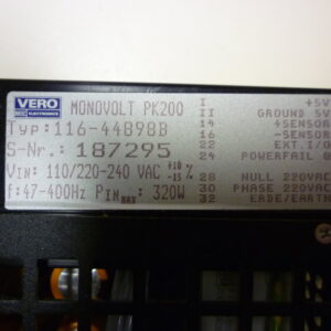 Vero 116-44898B Monovolt PK200 powersupply 110/220-240 VAC 320W - Image 3