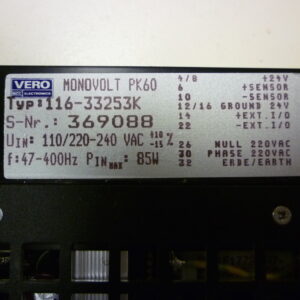 Vero 116-33253K Monovolt PK60 power supply 110/220-240VAC 85W - Image 3