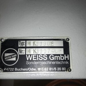 Weiss HK0090E-0000-11-0 Turntable with 12mm lift Toolex ODME Nova DEX - Image 3