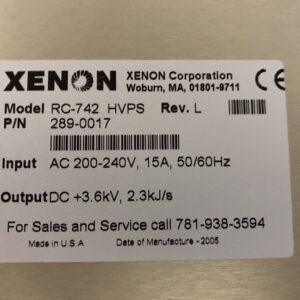 Xenon RC-742 HVPS High voltage power supply HVPS RC-1002 - Image 4