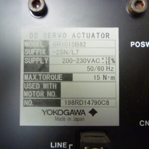 Yokogawa SR1015B82-2SN/L7 Dynaserv DD servo actuator driver - Image 3