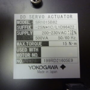 Yokogawa SR1015B82-2SN*1C/L1D96422 Dynaserv DD servo actuator driver - Image 5