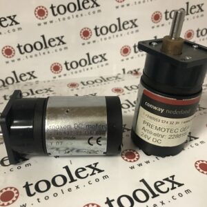 Maxon 2140.937-22.116-050 DC motor with Premotec S38A0030AA gearbox 30:1