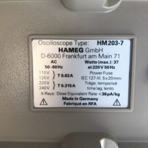 Hameg 20MHz Oscilloscope HM203-7 - Image 4