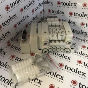 SMC VV5QC1-SDL5839 manifold VV5QC11-03C6FD0-Fkit with 3x 5/2 solenoid valve VQC1200N-51 - Image 3